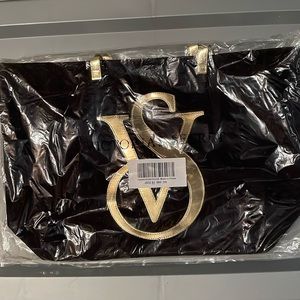 Victoria’s Secret Black and Gold Tote Bag